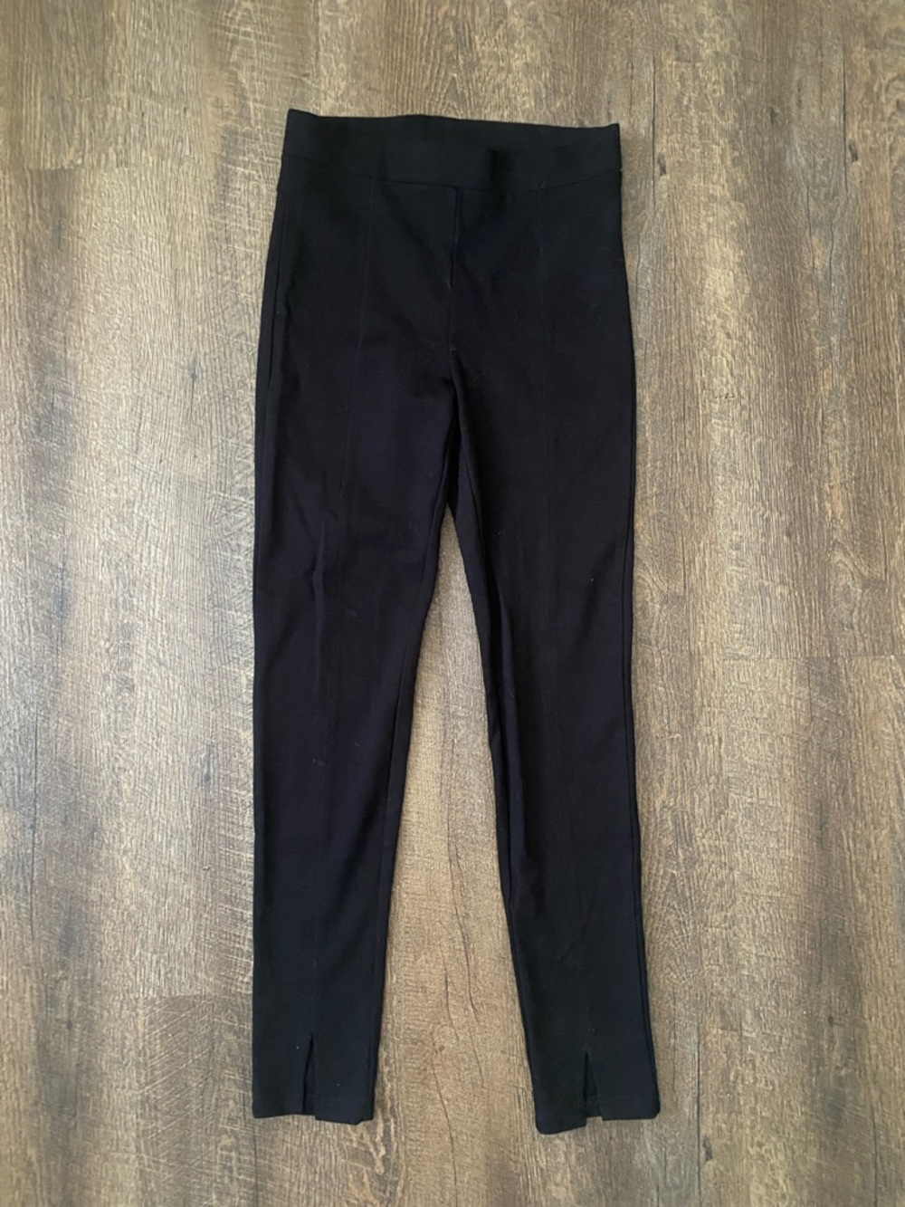 Suzy Shier Black Stretch Viscose Blend Leggings